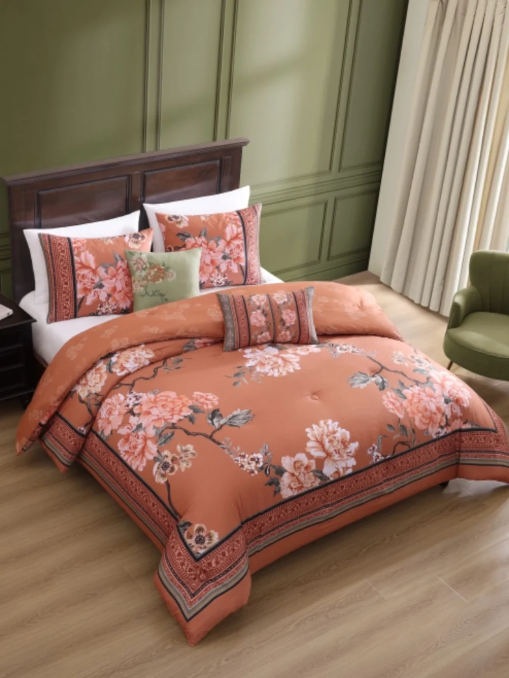 Bebejan Rossana Reversible Queen Comforter Set